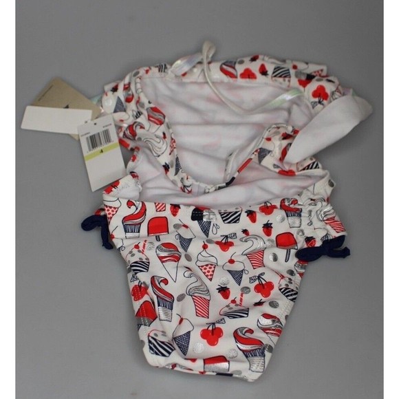 tommy bahama Girls one piece bathing suit ice cream sz 4 - Picture 2 of 3